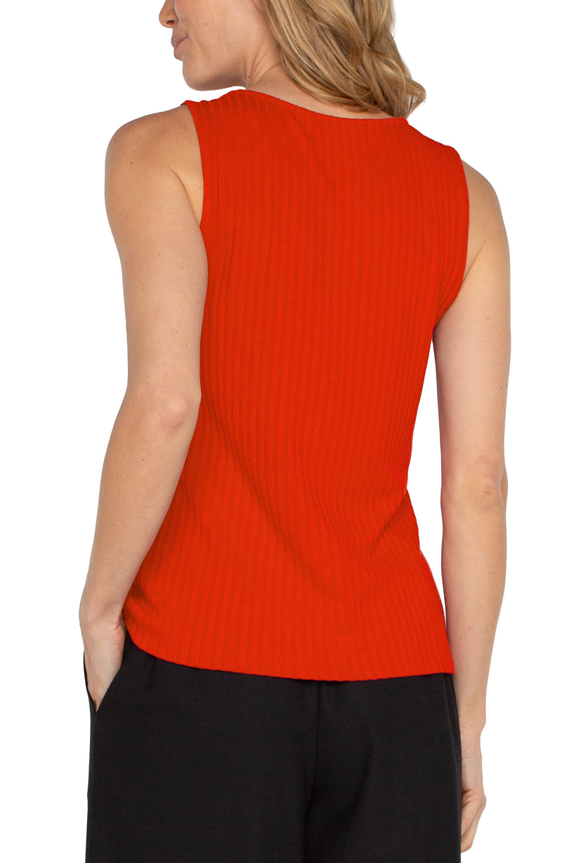 sleeveless boatneck rib top | more colors