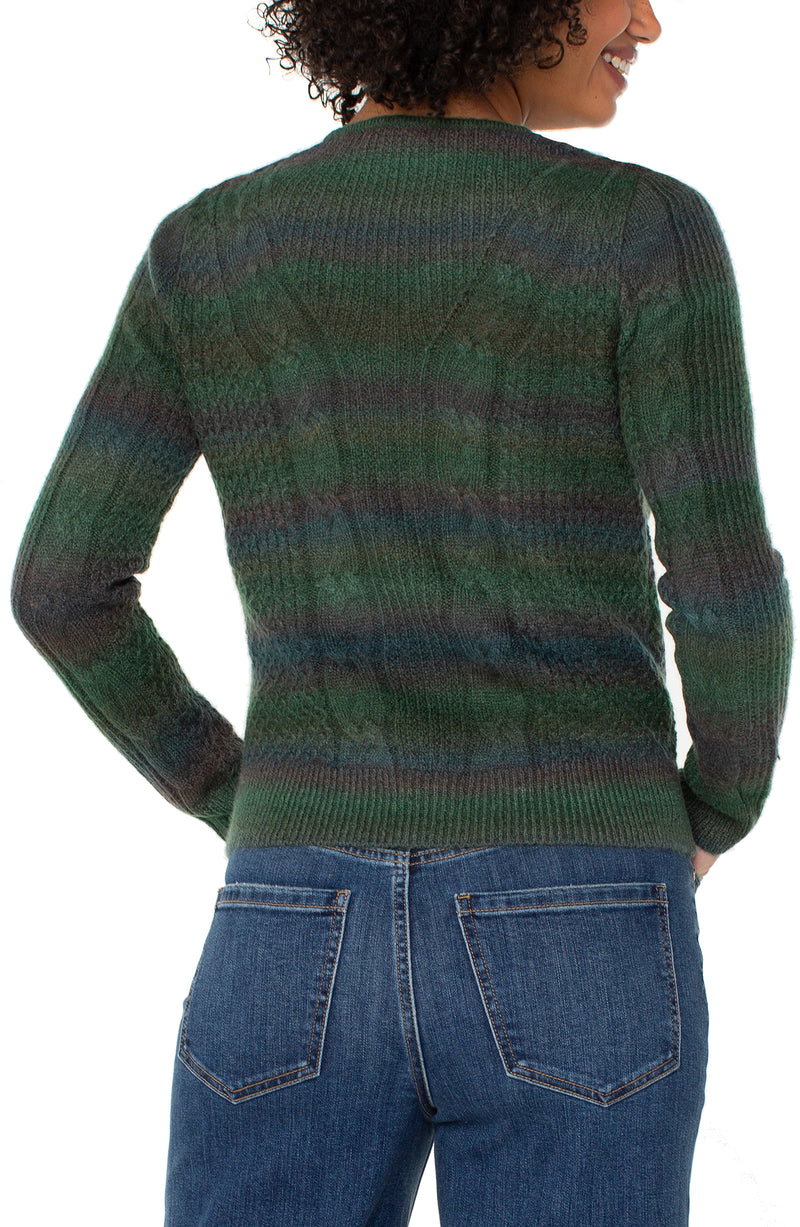 emerald rainbow sweater