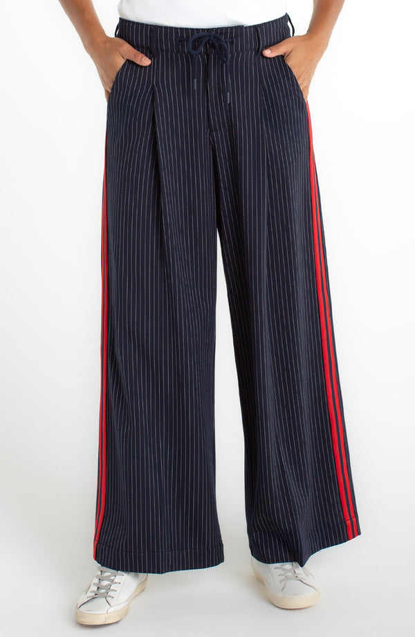 side stripe trouser | midnight stripe