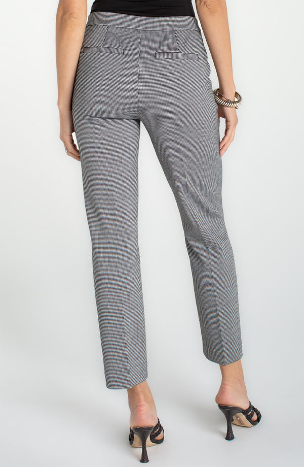 kayla mini check trouser | bw