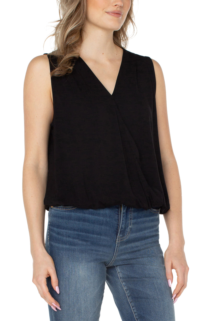 drape front tank top