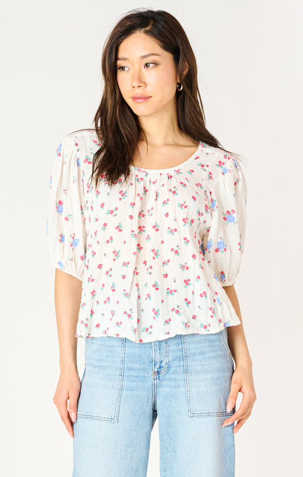 tie back floral top