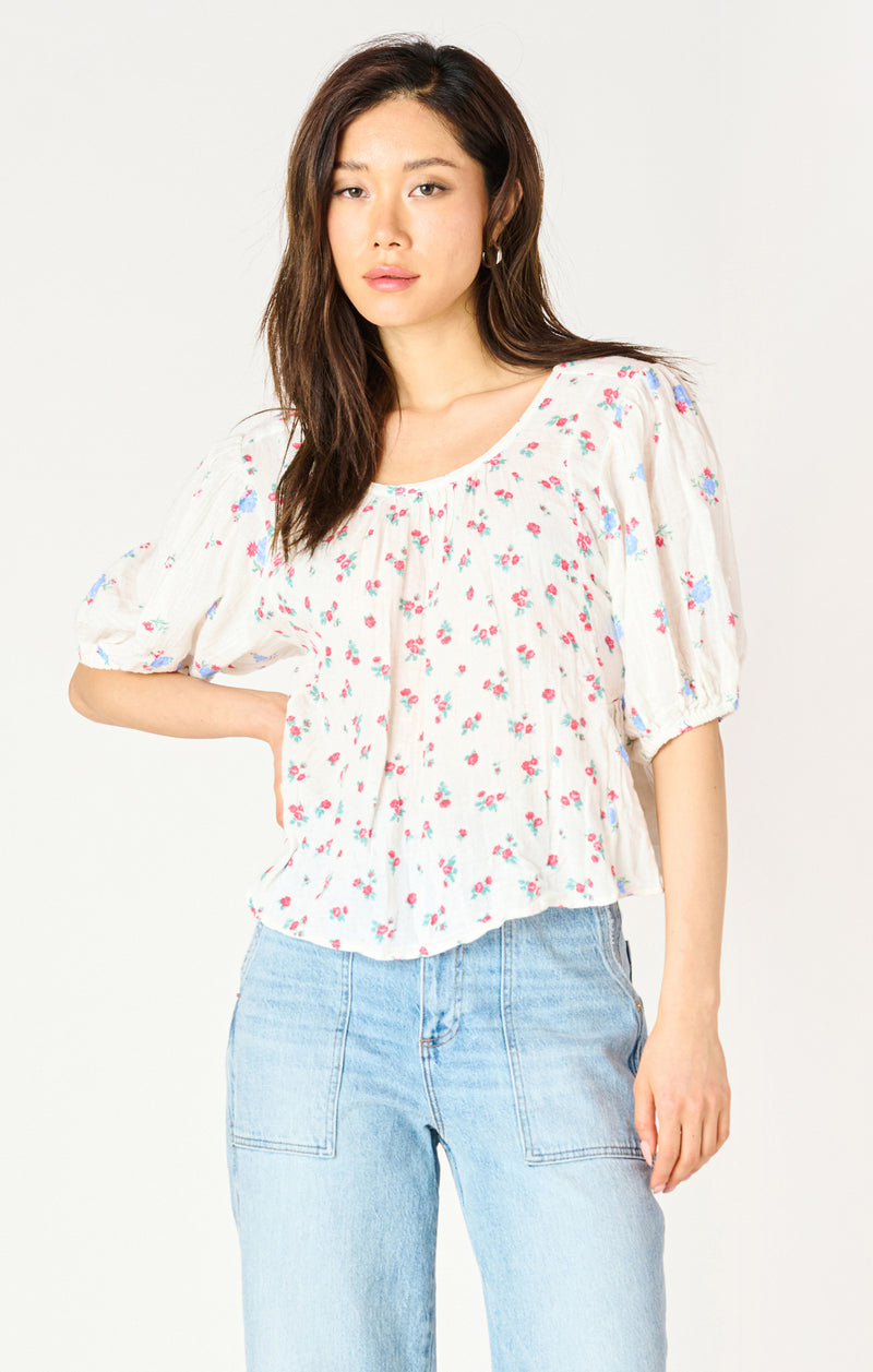 tie back floral top