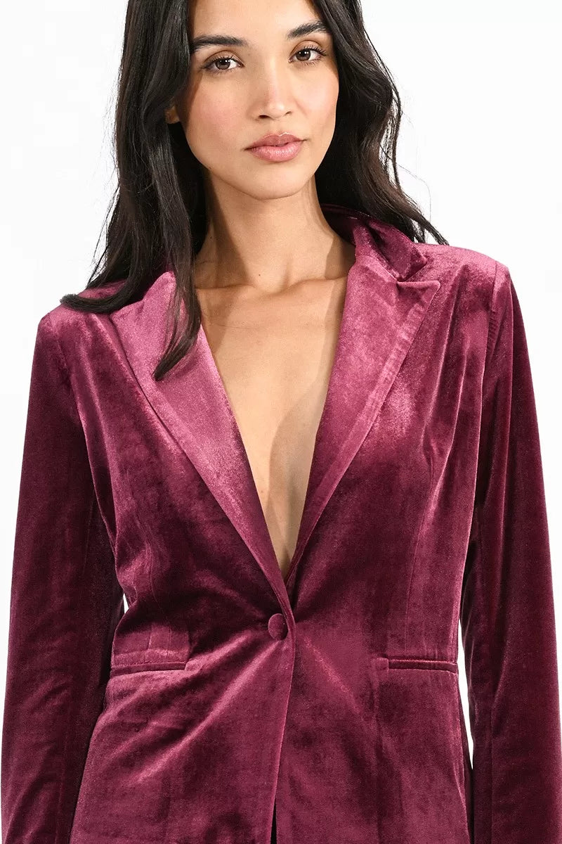 Velvet coat boutique hot sale