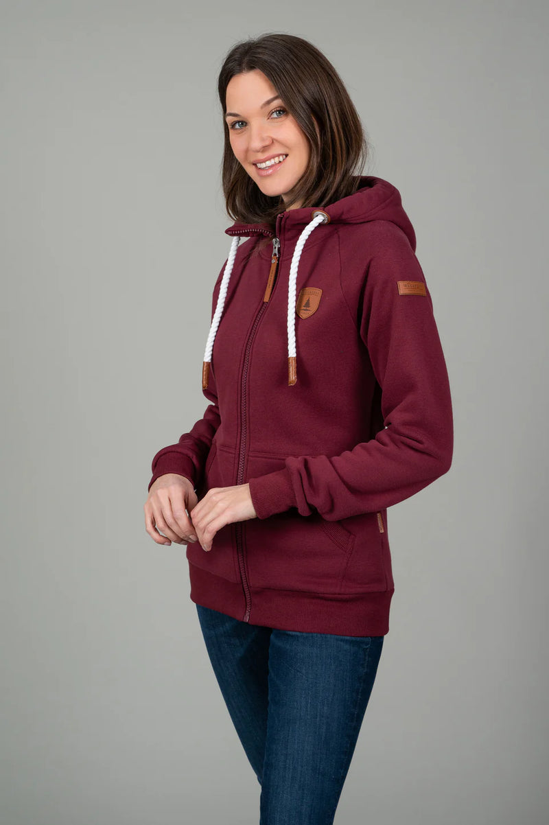 hera zip hoodie - grape