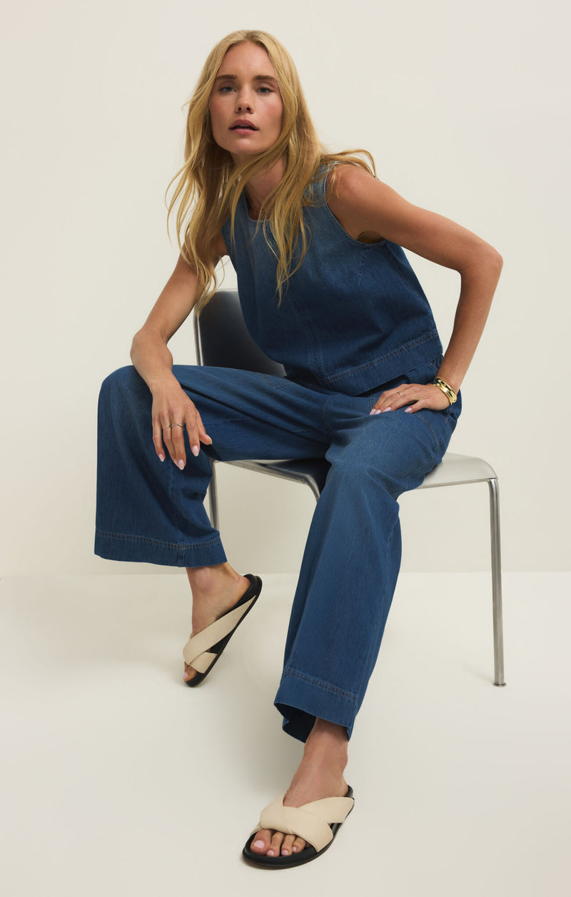 daycation denim utility pant – allure boutique