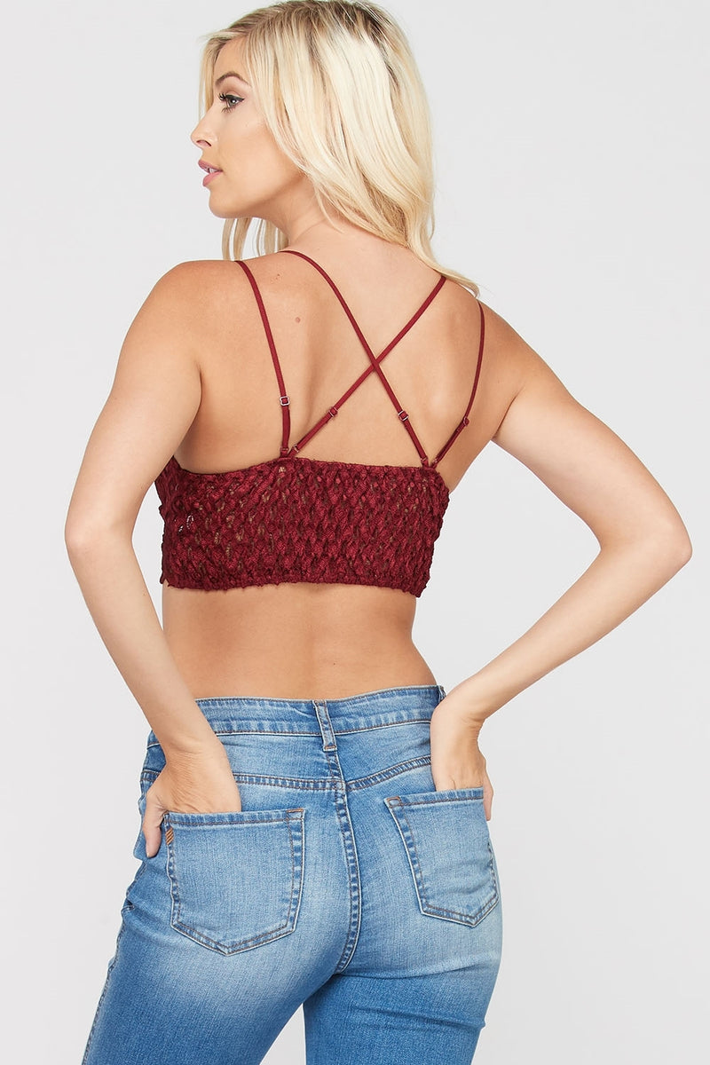 Plus Size Scalloped Lace Padded Bralette – 2020AVE