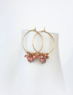strawberry pink hoops