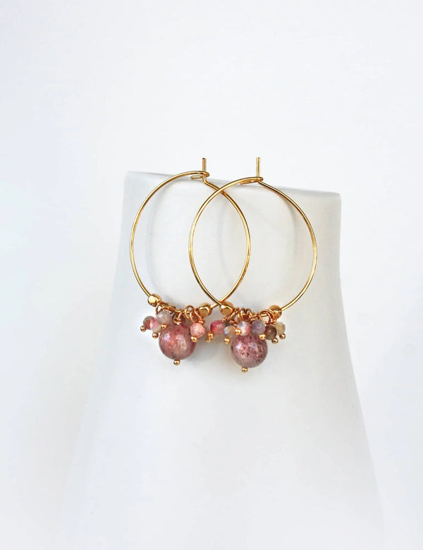 strawberry pink hoops