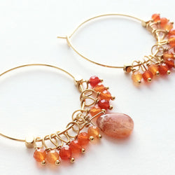 sunstone earrings