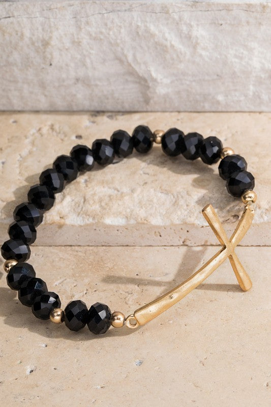 metal cross bracelet