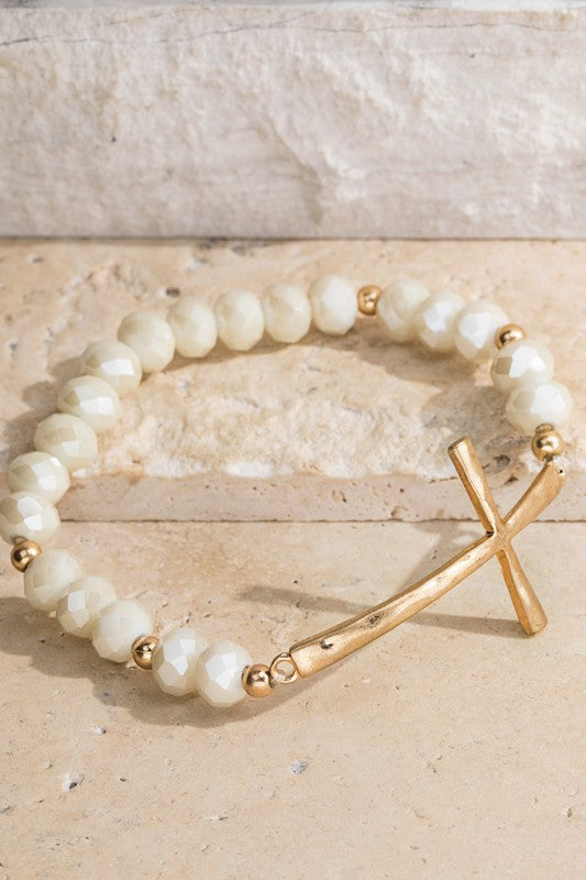 metal cross bracelet