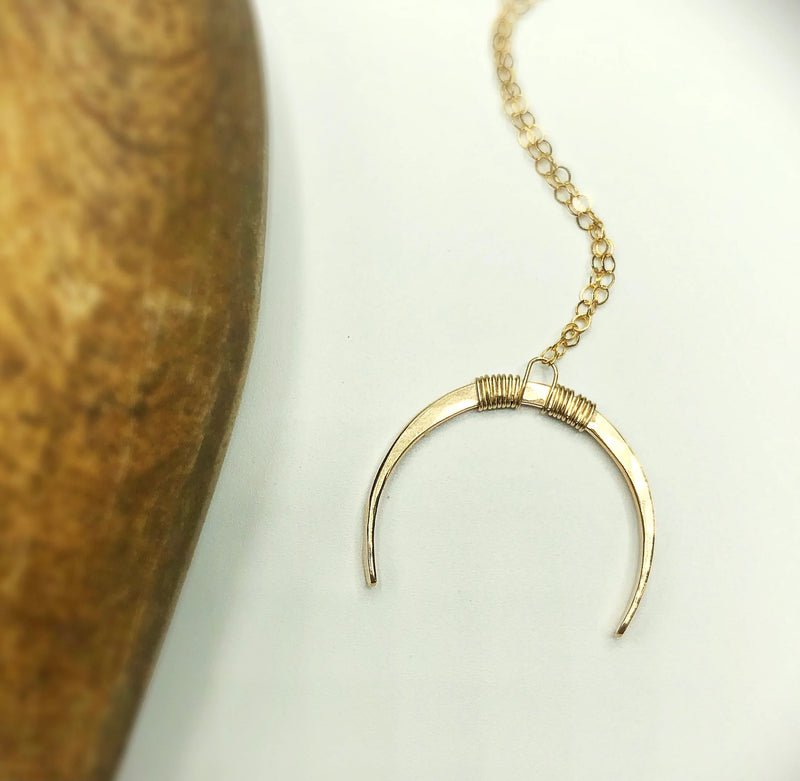 horned moon necklace