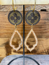 black LV earrings – LatinaChingonaLashes