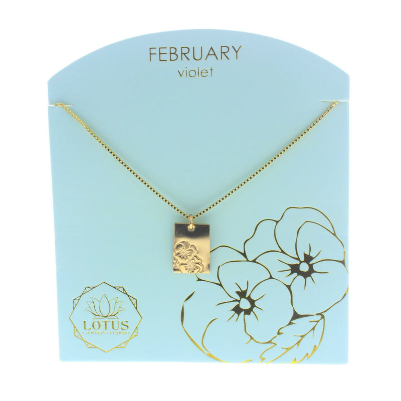 birth flower necklaces | more