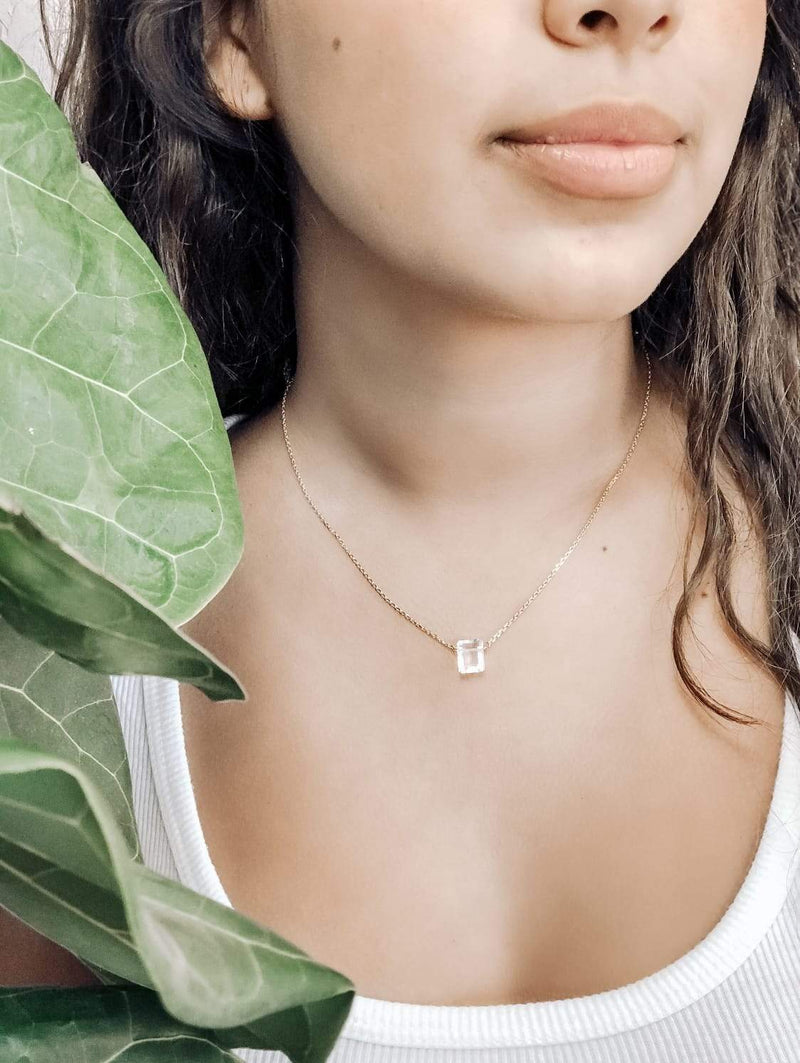 parker necklace | crystal quartz