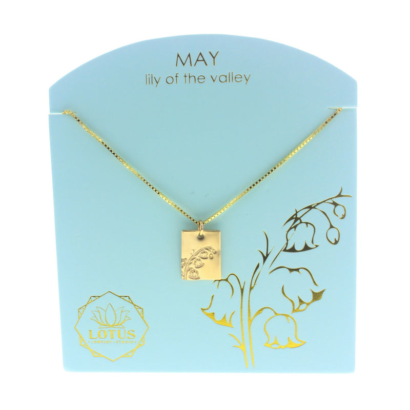 birth flower necklaces | more