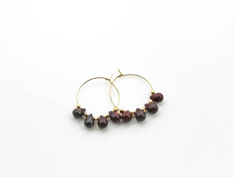 brown jasper earrings
