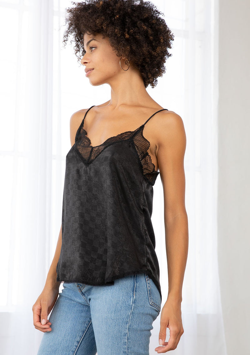 zizou checkered cami