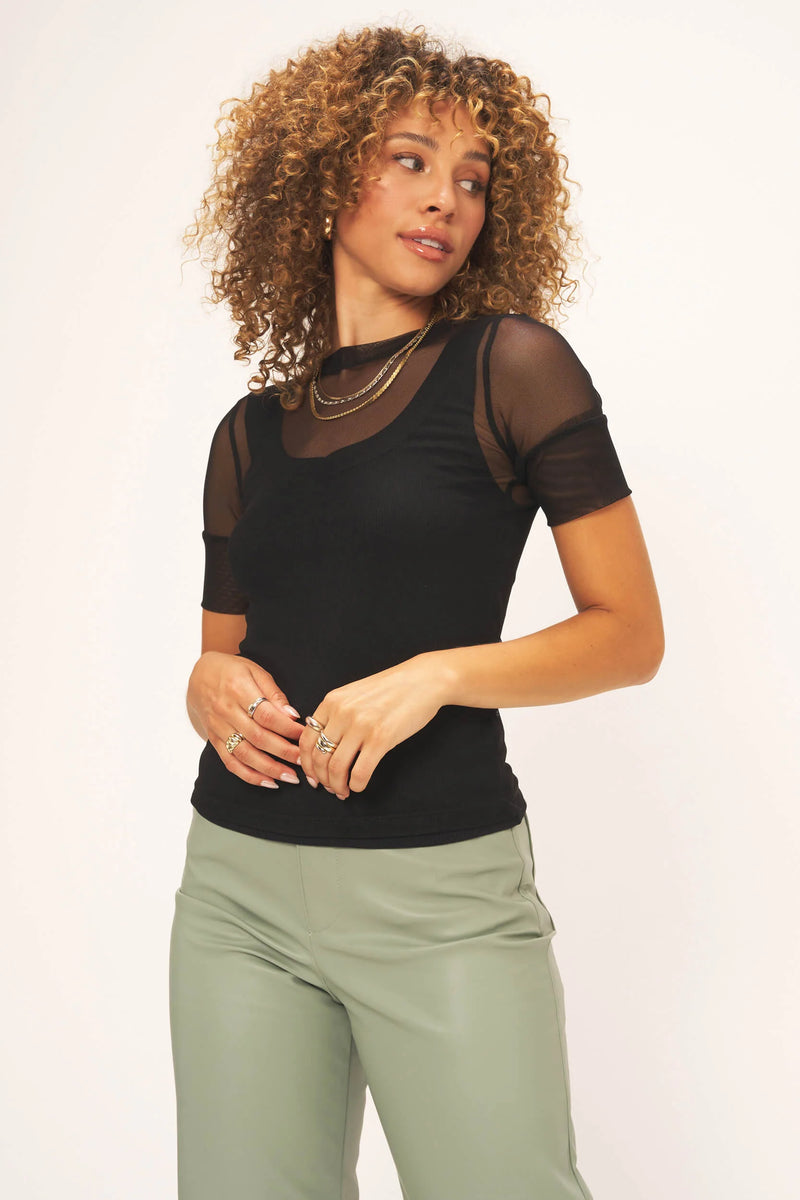 トップス andmary sophia layered tops Black ANDMARY】Sophia トップス andmary sophia layered tops Black ANDMARY】Sophia